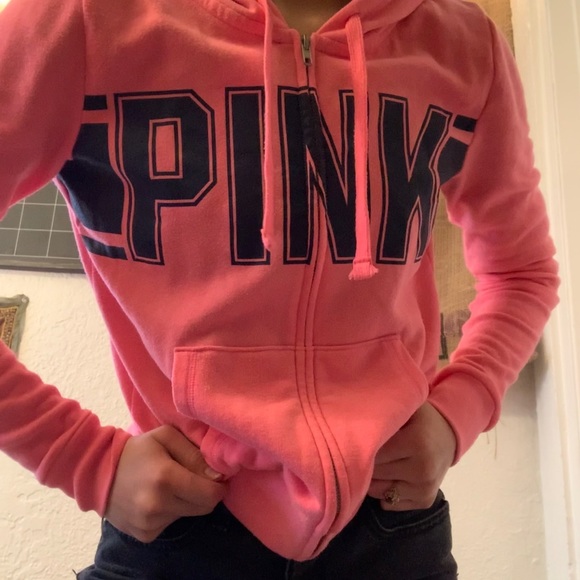 💗 PINK Sweater zip up 💗 - Picture 4 of 5